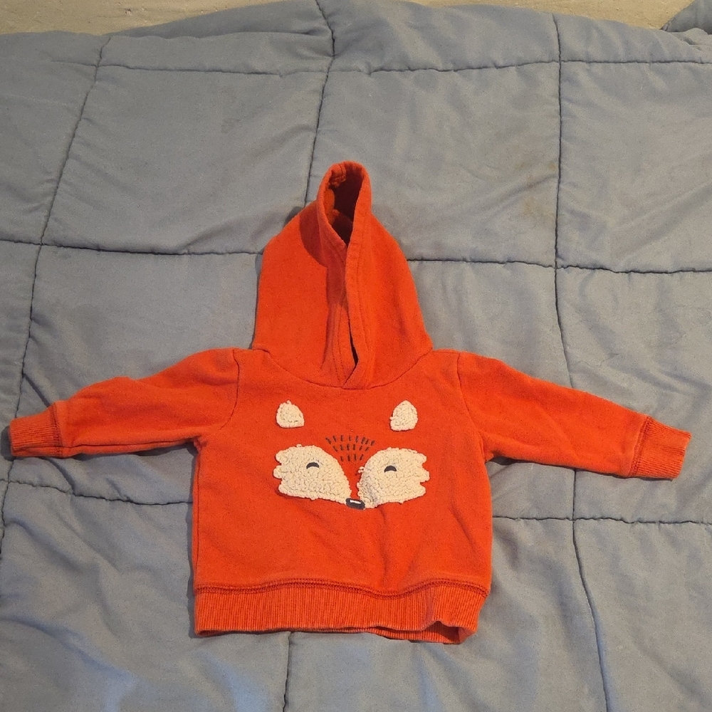 Orange Fox Hoodie for Kids